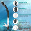 Dry Snorkel Tube Easy Breath Scuba Diving Splash Guard Top Valve Swimming Underwater Equipment For Adults Kids Men Women Youth - Slobuy