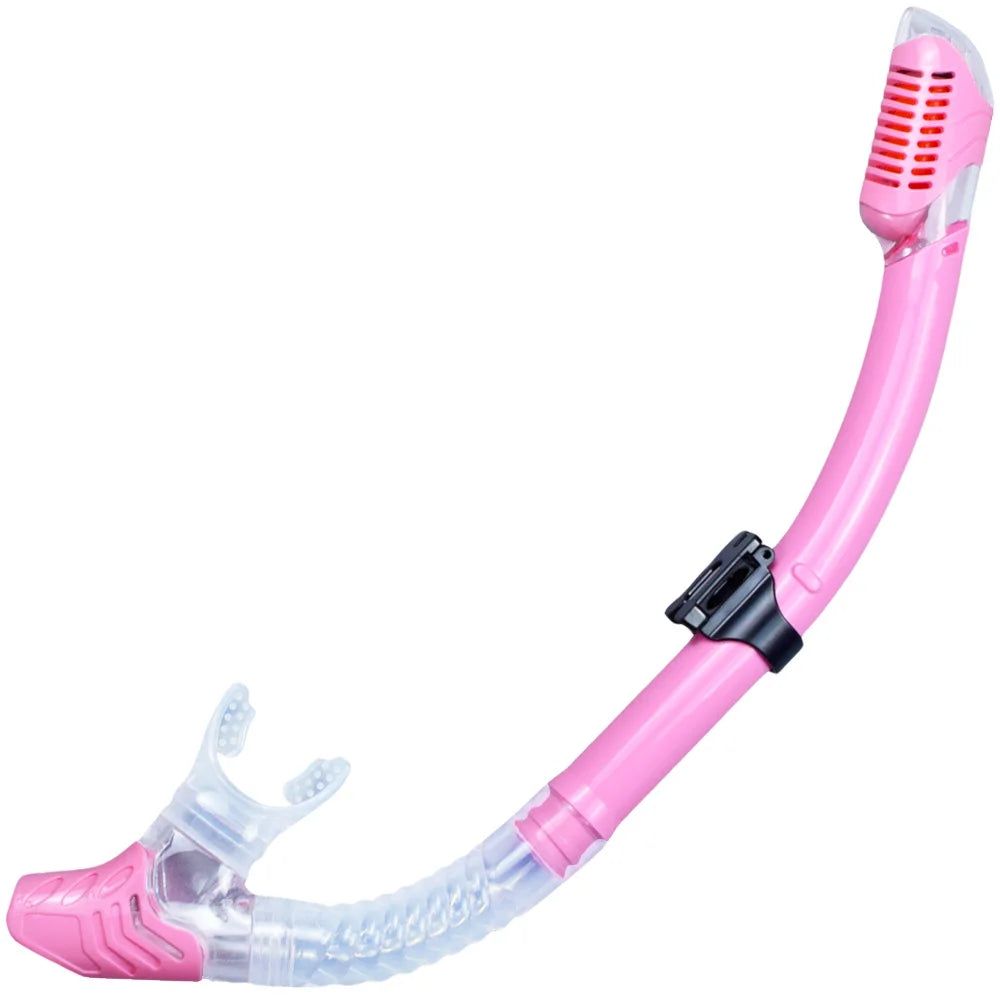 Dry Snorkel Tube Easy Breath Scuba Diving Splash Guard Top Valve Swimming Underwater Equipment For Adults Kids Men Women Youth - Slobuy