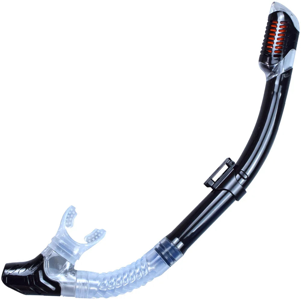 Dry Snorkel Tube Easy Breath Scuba Diving Splash Guard Top Valve Swimming Underwater Equipment For Adults Kids Men Women Youth - Slobuy