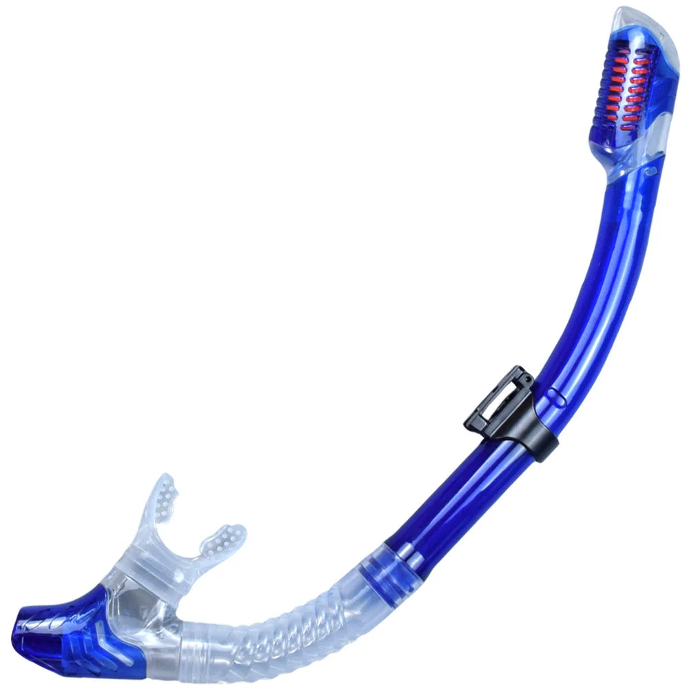 Dry Snorkel Tube Easy Breath Scuba Diving Splash Guard Top Valve Swimming Underwater Equipment For Adults Kids Men Women Youth - Slobuy