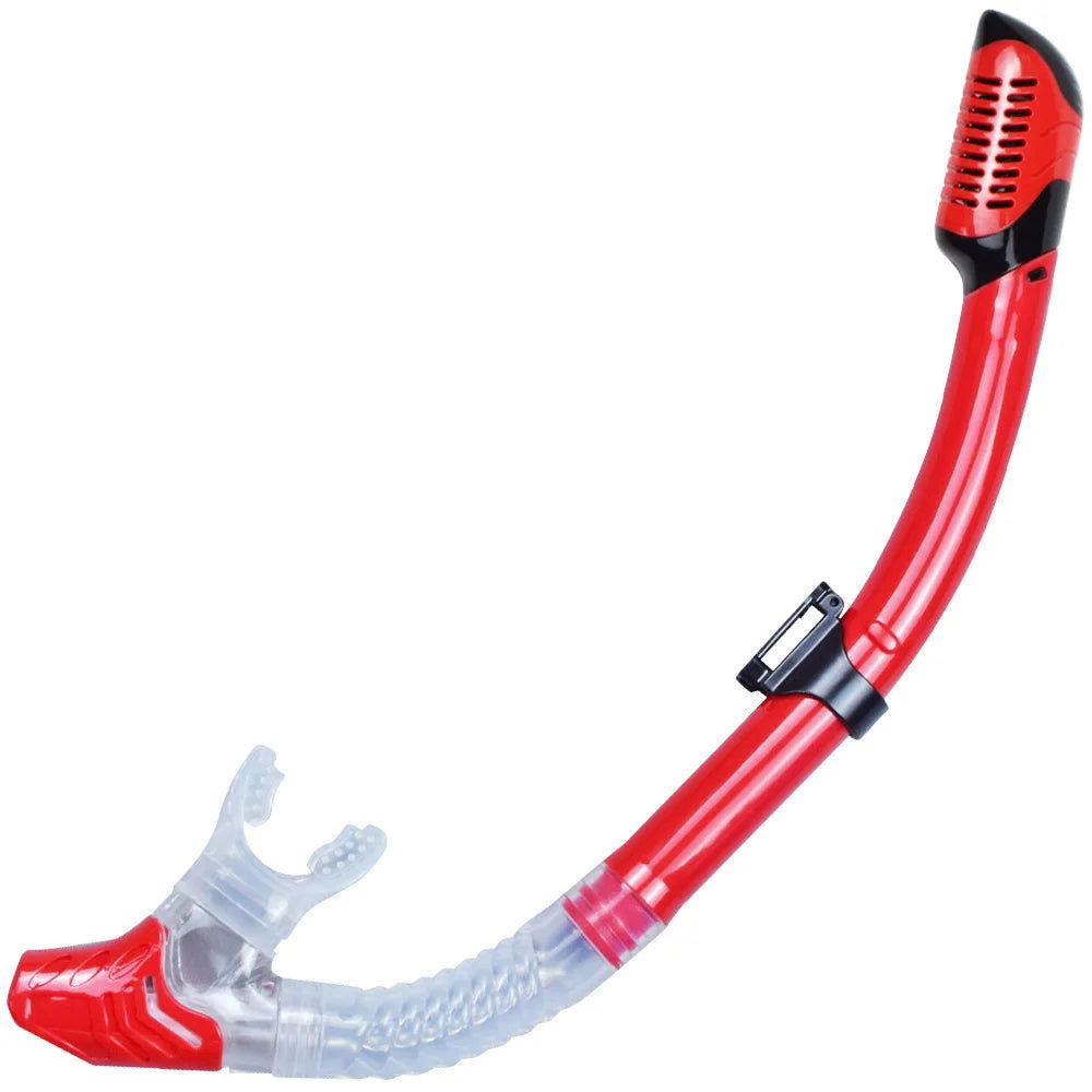 Dry Snorkel Tube Easy Breath Scuba Diving Splash Guard Top Valve Swimming Underwater Equipment For Adults Kids Men Women Youth - Slobuy