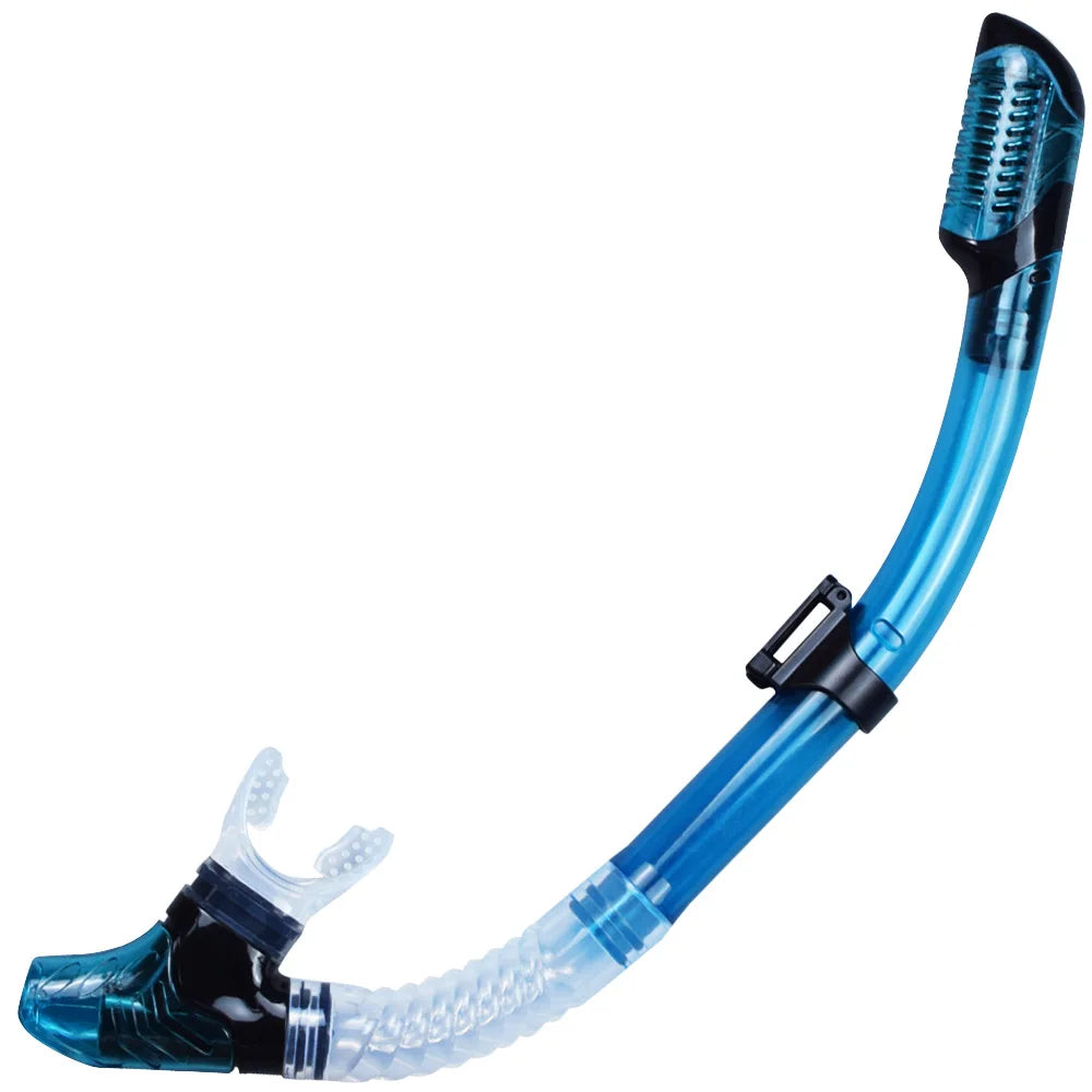 Dry Snorkel Tube Easy Breath Scuba Diving Splash Guard Top Valve Swimming Underwater Equipment For Adults Kids Men Women Youth - Slobuy