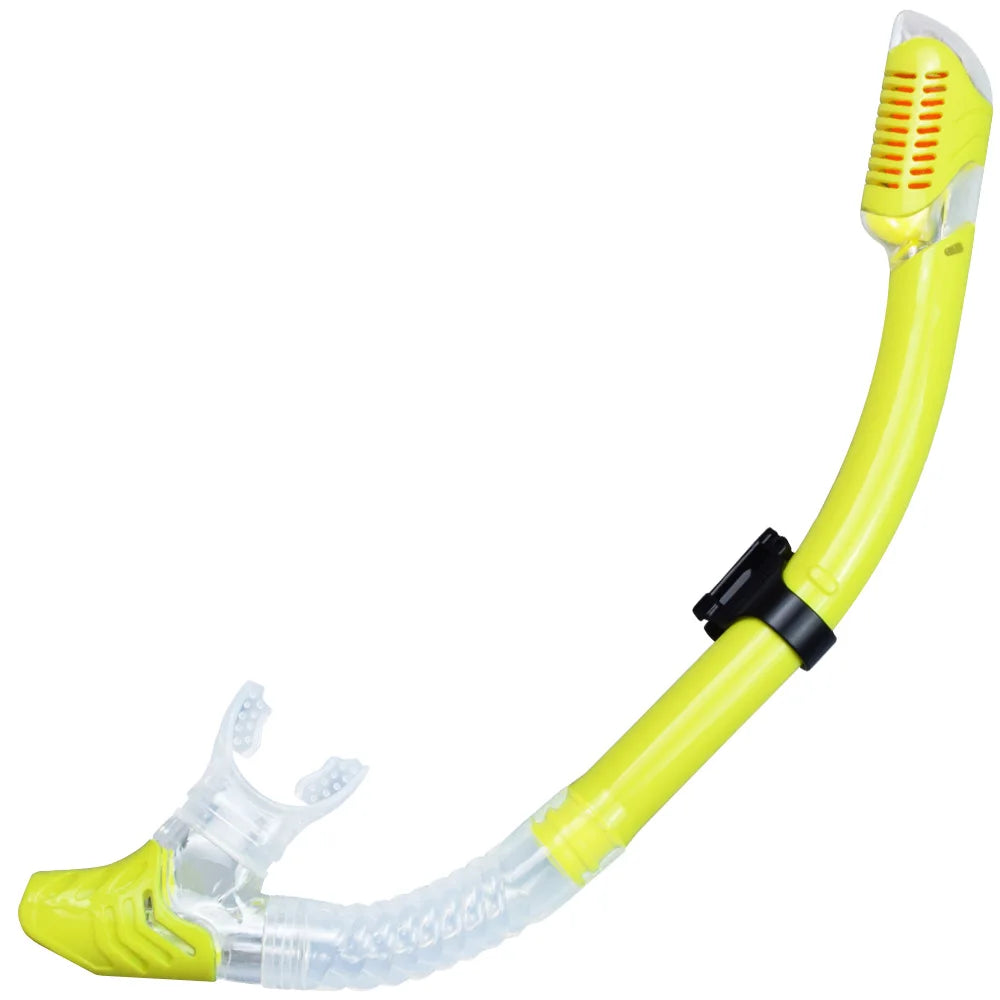 Dry Snorkel Tube Easy Breath Scuba Diving Splash Guard Top Valve Swimming Underwater Equipment For Adults Kids Men Women Youth - Slobuy