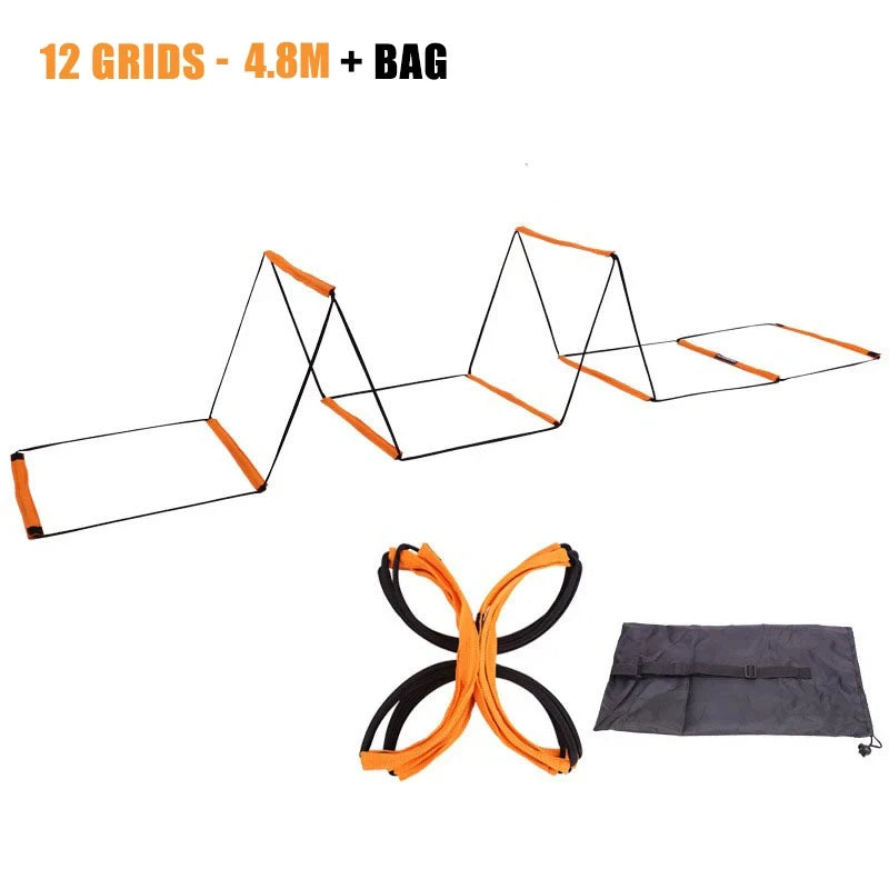 Dual-Purpose Soccer Training Jump Ladder Multifunctional Agility Ladder Speed Training Coordination Footwork Football Equipment - Slobuy