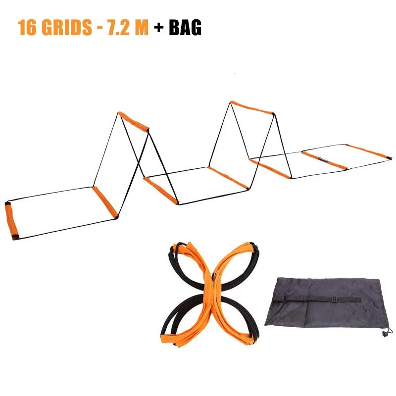 Dual-Purpose Soccer Training Jump Ladder Multifunctional Agility Ladder Speed Training Coordination Footwork Football Equipment - Slobuy