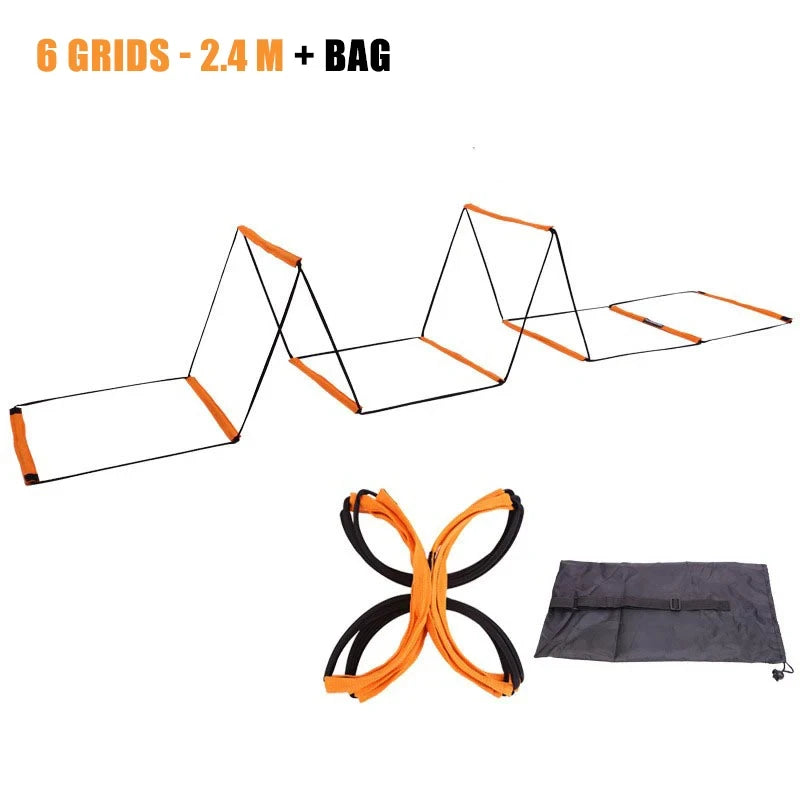 Dual-Purpose Soccer Training Jump Ladder Multifunctional Agility Ladder Speed Training Coordination Footwork Football Equipment - Slobuy