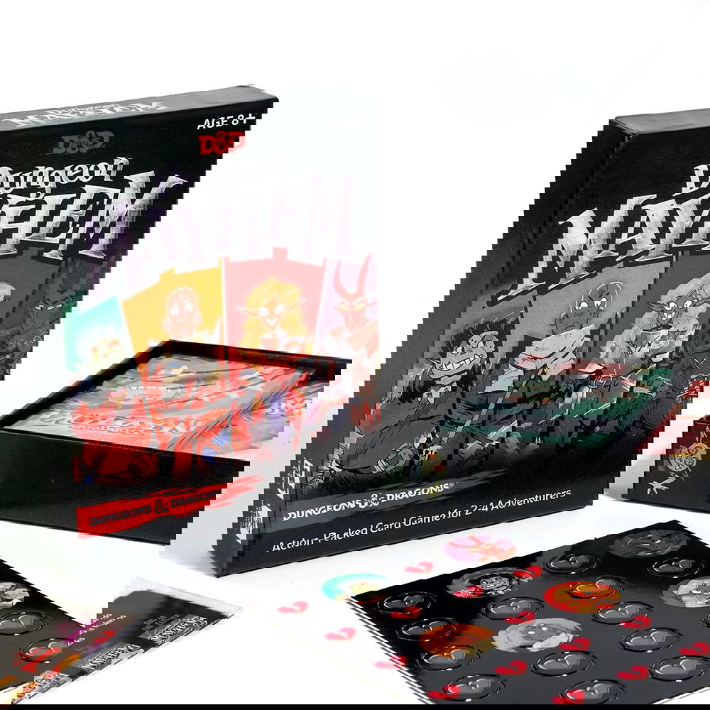 Dungeon Mayhem Dungeons Dragons Card Game 2-4 Players 120 Cards Board Game Party Game for Friends and Family - Slobuy
