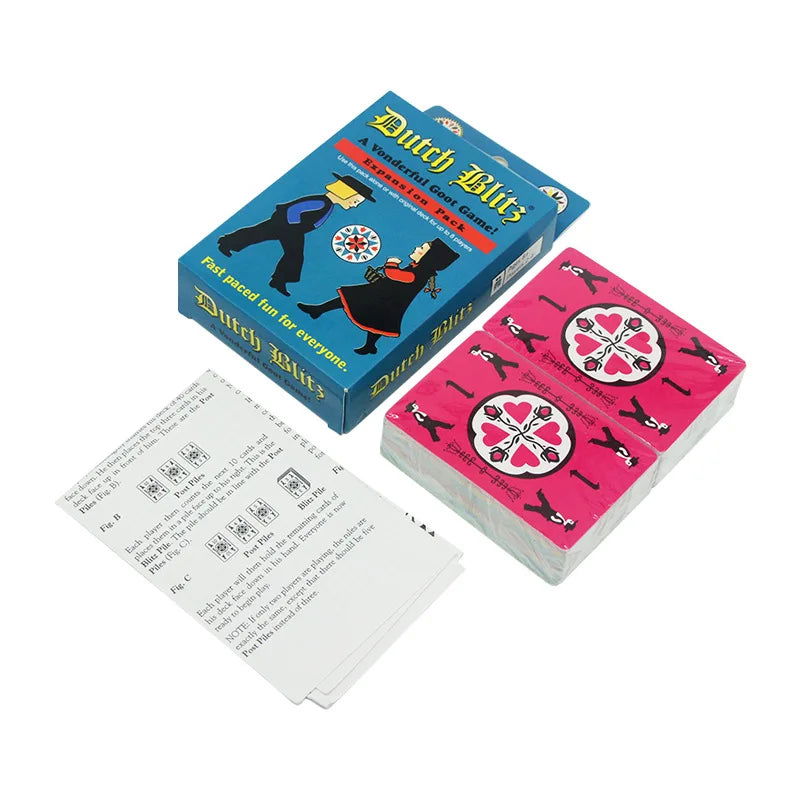Dutch Blitz The Original Fast Paced Card Game Contains 160 Card Quick And Easy To Learn Great Family Game Fun For Everyone For 2 - Slobuy