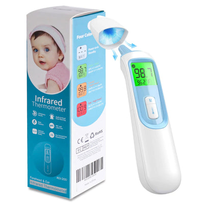 ELERA Digital Ear Thermometer Forehead Non-Contact Baby Body Termometro Infrared LCD Adult Fever IR Household Health Monitors - Slobuy