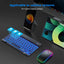 EMTRA Backlit Backlight Bluetooth Keyboard Mouse For IOS Android Windows For iPad Portuguese keyboard Spanish keyboard and Mouse - Slobuy