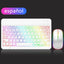 EMTRA Backlit Backlight Bluetooth Keyboard Mouse For IOS Android Windows For iPad Portuguese keyboard Spanish keyboard and Mouse - Slobuy