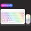 EMTRA Backlit Backlight Bluetooth Keyboard Mouse For IOS Android Windows For iPad Portuguese keyboard Spanish keyboard and Mouse - Slobuy