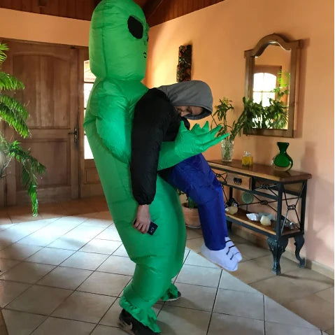 ET Alien inflatable suit Alien Monster Inflatable Costume Scary Green Alien Cosplay Costume For Adult  Party Festival Stage - Slobuy