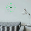 EW Creative Simple Luminous Digital Clock European Style DIY Silent Wall Clock Study Living Room Punch-Free Wall Sticker Clock - Slobuy