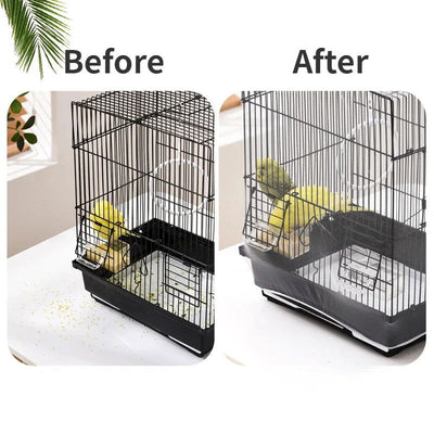 Easy Cleaning Bird Cage Covers Mesh Seed Catcher Guard Bird Cage Net Shell Skirt Dust-proof Mesh Parrot Cage Cover - Slobuy