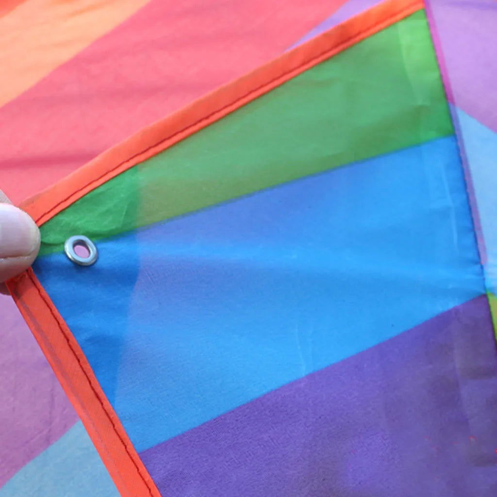 Easy Fly Colorful Rainbow Kite Outdoor Fun Sports Beach Kids Children  Buitenspeelgoed Cometas De Viento Outdoor Toys Kites - Slobuy