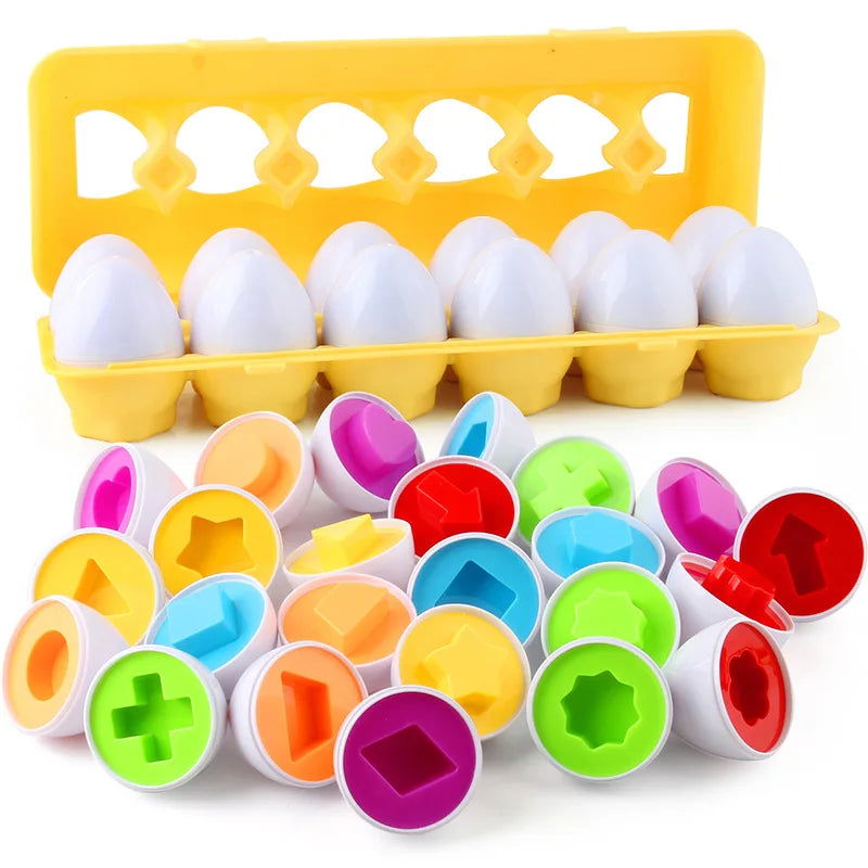 Eggs Screws 3D Puzzle Montessori Learning Education Math Toys Kids Shape Match Smart Game For Children Educational Easter Gifts - Slobuy