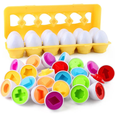 Eggs Screws 3D Puzzle Montessori Learning Education Math Toys Kids Shape Match Smart Game For Children Educational Easter Gifts - Slobuy