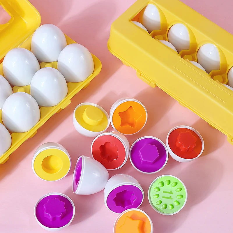 Eggs Screws 3D Puzzle Montessori Learning Education Math Toys Kids Shape Match Smart Game For Children Educational Easter Gifts - Slobuy