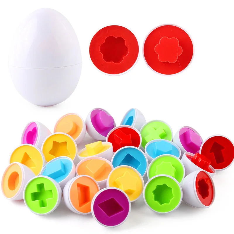 Eggs Screws 3D Puzzle Montessori Learning Education Math Toys Kids Shape Match Smart Game For Children Educational Easter Gifts - Slobuy