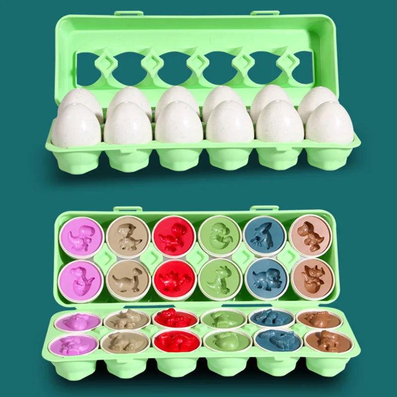 Eggs Screws 3D Puzzle Montessori Learning Education Math Toys Kids Shape Match Smart Game For Children Educational Easter Gifts - Slobuy