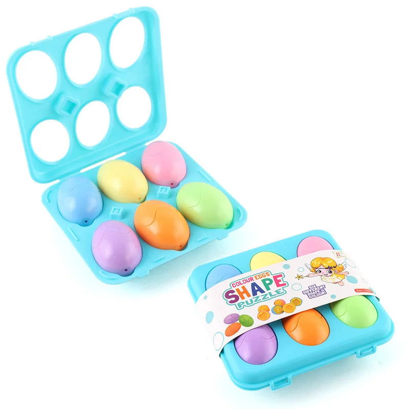 Eggs Screws 3D Puzzle Montessori Learning Education Math Toys Kids Shape Match Smart Game For Children Educational Easter Gifts - Slobuy