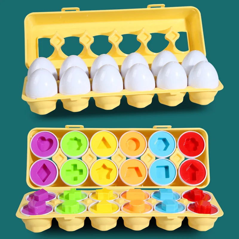 Eggs Screws 3D Puzzle Montessori Learning Education Math Toys Kids Shape Match Smart Game For Children Educational Easter Gifts - Slobuy