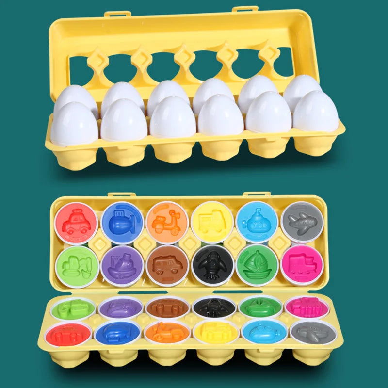 Eggs Screws 3D Puzzle Montessori Learning Education Math Toys Kids Shape Match Smart Game For Children Educational Easter Gifts - Slobuy
