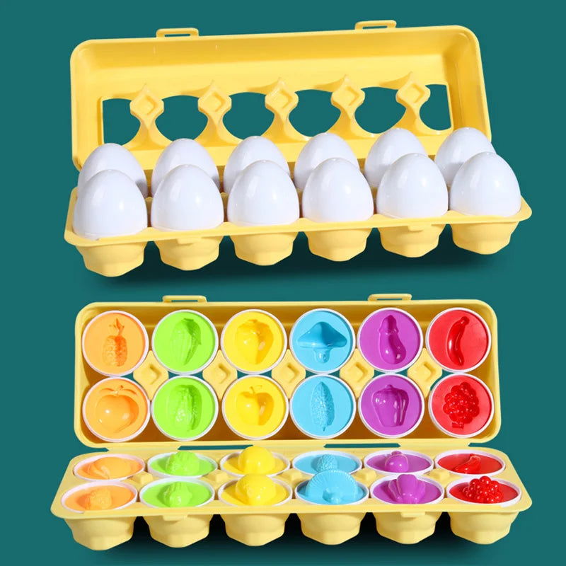 Eggs Screws 3D Puzzle Montessori Learning Education Math Toys Kids Shape Match Smart Game For Children Educational Easter Gifts - Slobuy