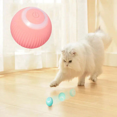 Electric Cat Ball Toys Automatic Rolling Smart Cat Toys for Cats Training Self-moving Kitten Toys for Indoor Interactive Playing - Slobuy