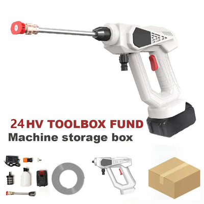 Electric Cordless High Pressure Cleaner Washer Water Gun Car Wash Portable Rechargeable 24V 5600mAh Battery Cleaning Machine - Slobuy