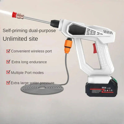 Electric Cordless High Pressure Cleaner Washer Water Gun Car Wash Portable Rechargeable 24V 5600mAh Battery Cleaning Machine - Slobuy