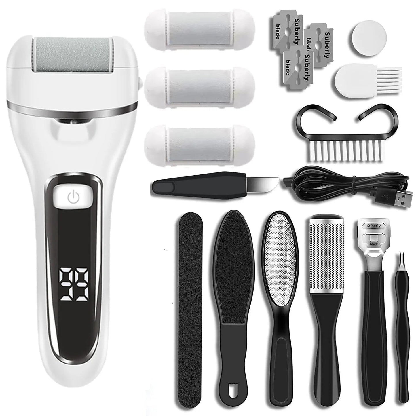 Electric Grinding Pedicure Tools Foot Sandpaper File for Heels Professional Foot Care Tool Dead Hard Skin Callus Remover - Slobuy