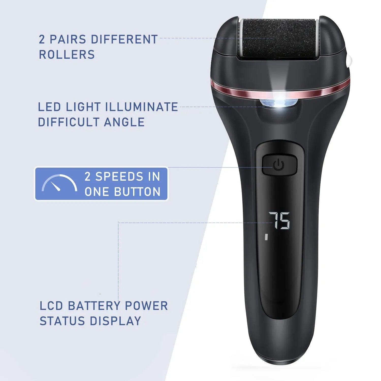 Electric Grinding Pedicure Tools Foot Sandpaper File for Heels Professional Foot Care Tool Dead Hard Skin Callus Remover - Slobuy