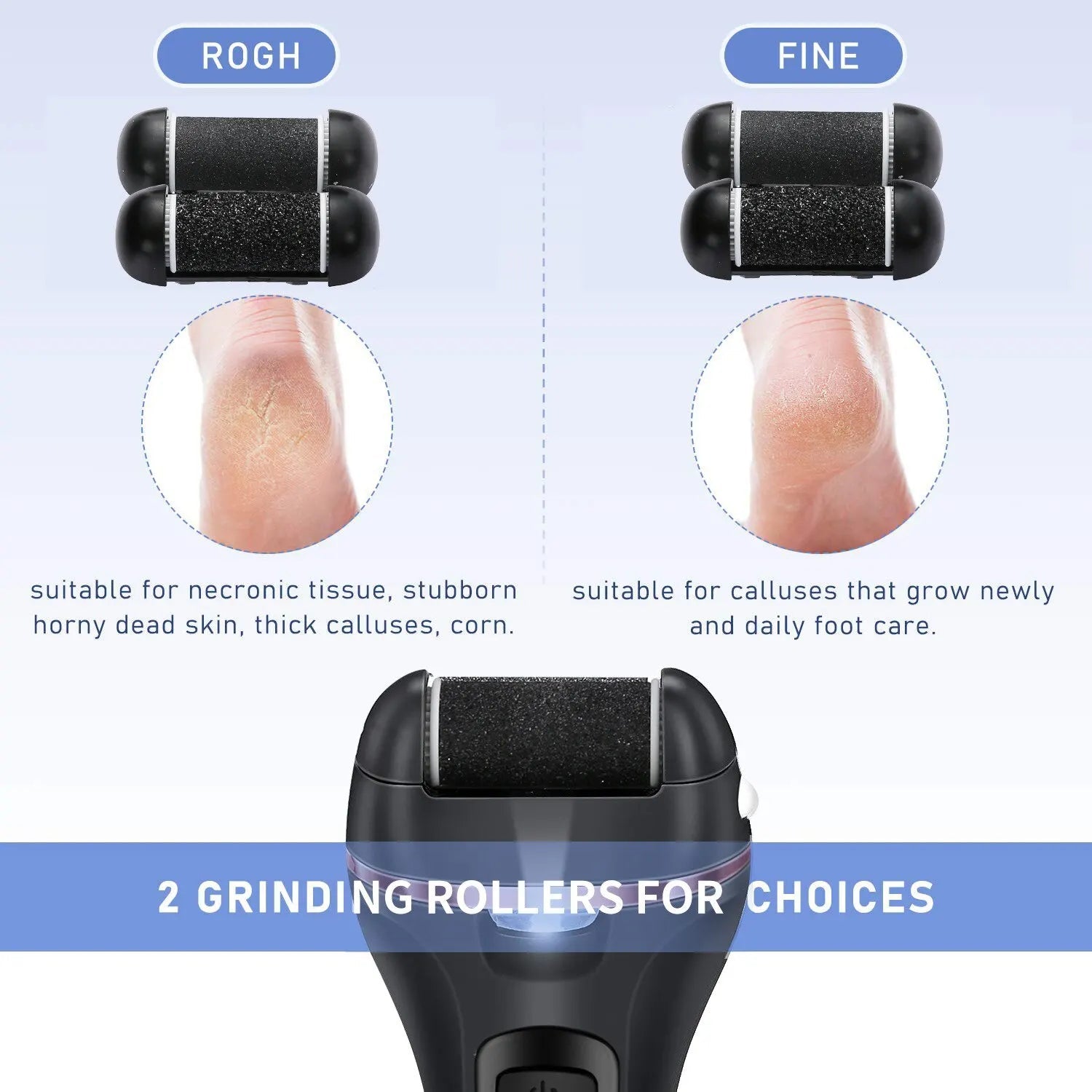 Electric Grinding Pedicure Tools Foot Sandpaper File for Heels Professional Foot Care Tool Dead Hard Skin Callus Remover - Slobuy