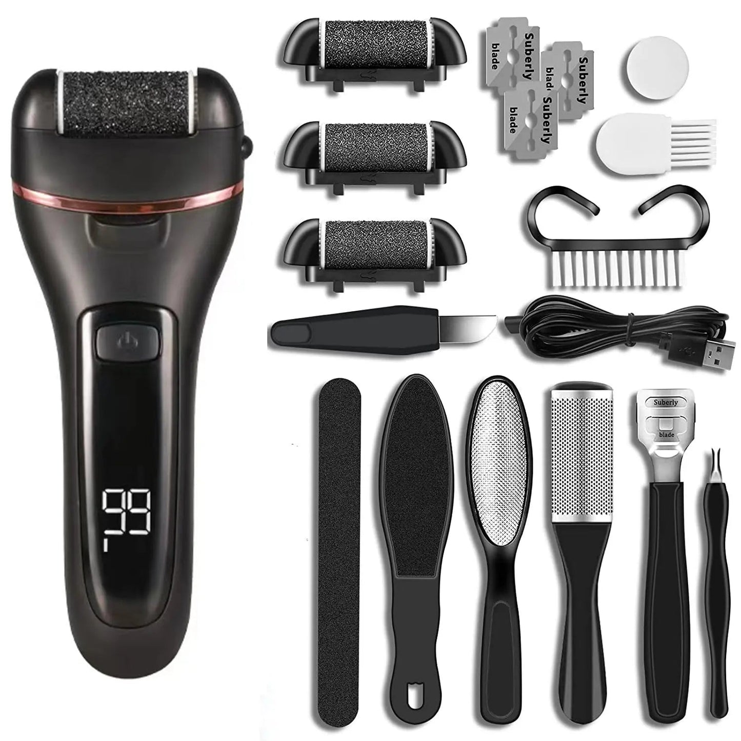 Electric Grinding Pedicure Tools Foot Sandpaper File for Heels Professional Foot Care Tool Dead Hard Skin Callus Remover - Slobuy