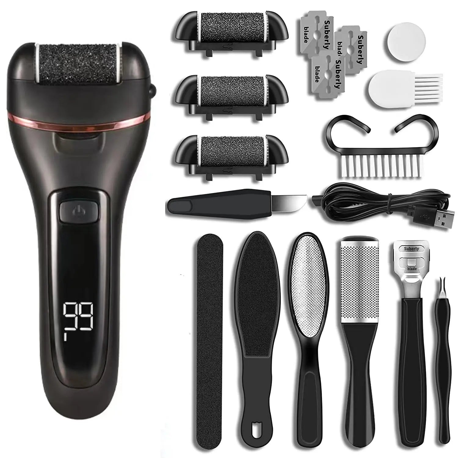Electric Grinding Pedicure Tools Foot Sandpaper File for Heels Professional Foot Care Tool Dead Hard Skin Callus Remover - Slobuy