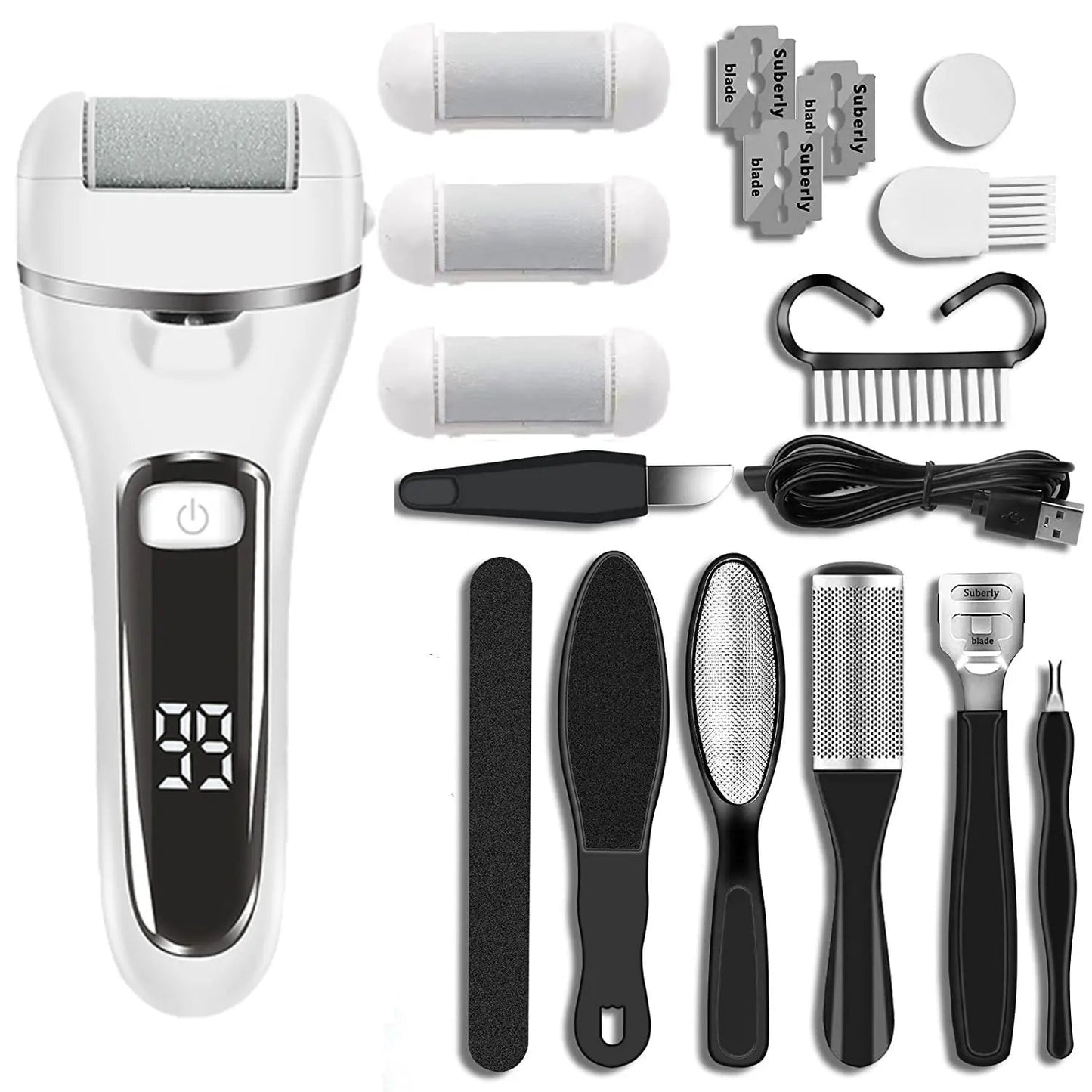 Electric Grinding Pedicure Tools Foot Sandpaper File for Heels Professional Foot Care Tool Dead Hard Skin Callus Remover - Slobuy