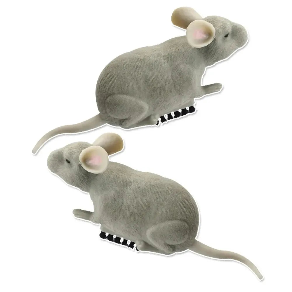 Electric Mouse Toys Cat Play Automatic Escape Robot Vibration Crawling Battery Operated Plush Mouse Pet Interaction Plaything - Slobuy