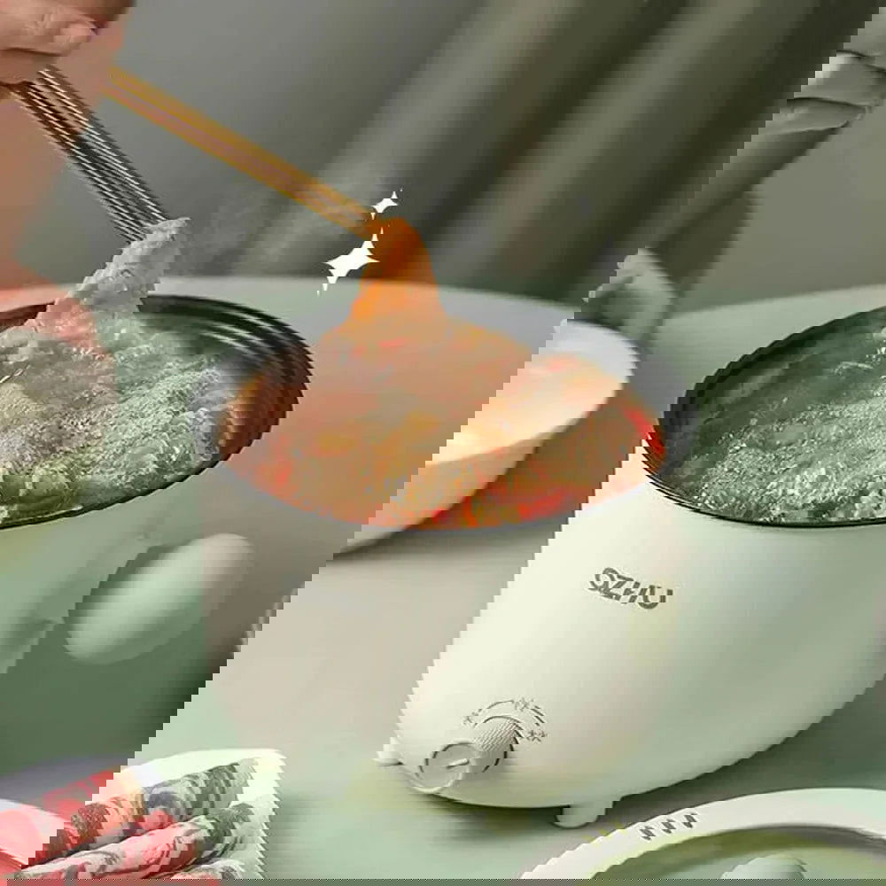 Electric Multi Cooker Portable Rice Cookers Hotpot Saucepan Stew Heating Pan Ramen Noodles Pot for Home and Kitchen Appliance - Slobuy