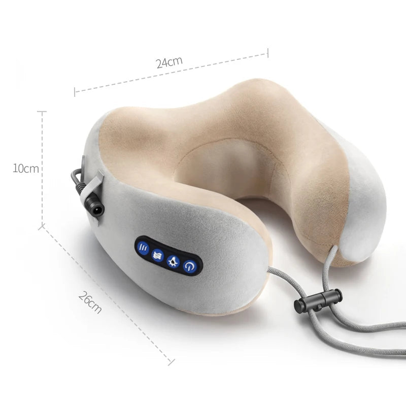Electric Neck Massager U shaped Pillow Multifunctional Portable Shoulder Cervical Massager Outdoor Home Car Relaxing Massage - Slobuy