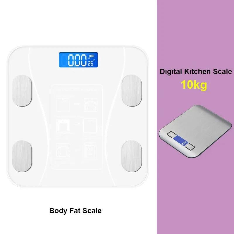 Electronic Digital Body Scale With Digital Kitchen Scale Precision Square Weighing Digital Bathroom Scale For Home Use - Slobuy