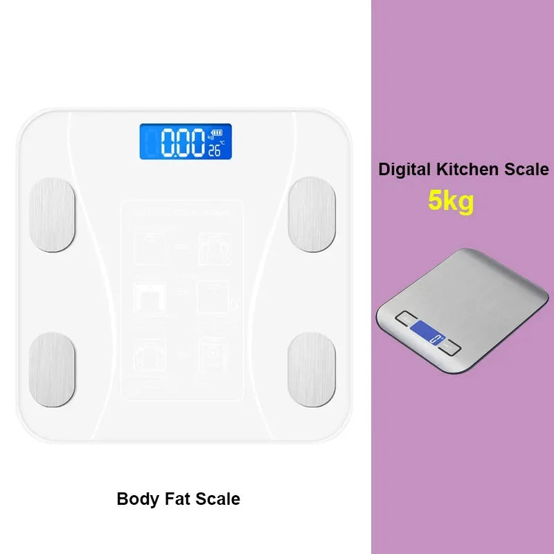 Electronic Digital Body Scale With Digital Kitchen Scale Precision Square Weighing Digital Bathroom Scale For Home Use - Slobuy