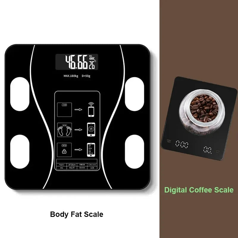 Electronic Digital Body Scale With Digital Kitchen Scale Precision Square Weighing Digital Bathroom Scale For Home Use - Slobuy