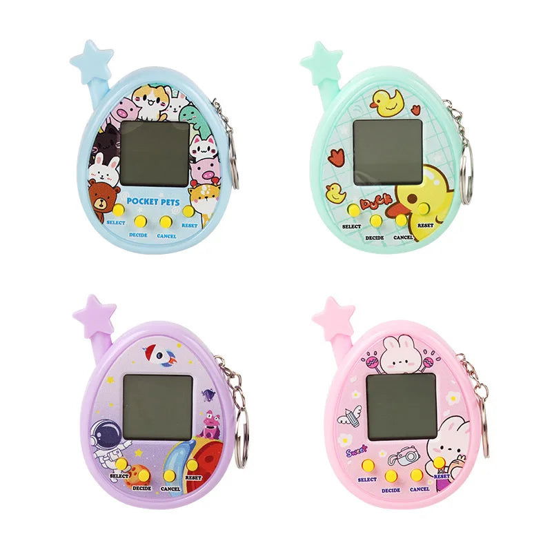 Electronic Pets Game Toys Virtual Tamagotchi Original Digital Animals Toys Mini Screen Game Machine Keychain Children's Toys - Slobuy