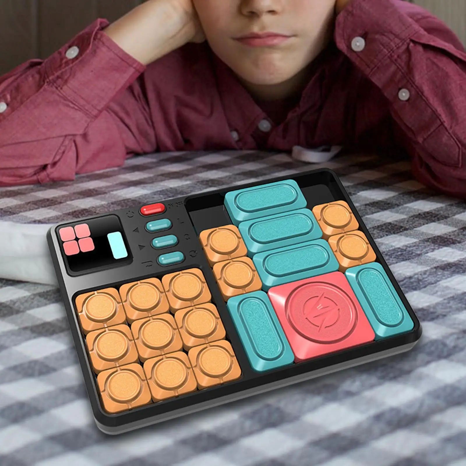 Electronic Slide Games Interactive Brain Teaser 500+ Levels Education Puzzles Toys for Kids Intelligence IQ Training - Slobuy