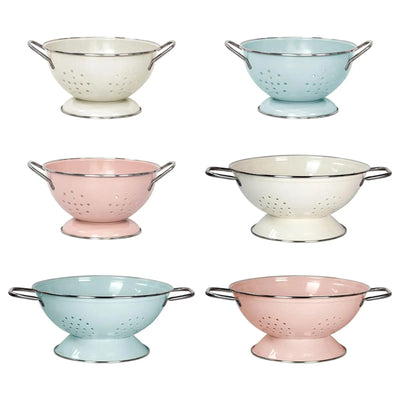 Enamel Coated Fruit Basket Drainage Bowl Vegetable Strainer Plate Fruit Dishes Multipurpose Self Draining Decorative for Kitchen - Slobuy