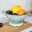 Enamel Coated Fruit Basket Drainage Bowl Vegetable Strainer Plate Fruit Dishes Multipurpose Self Draining Decorative for Kitchen - Slobuy
