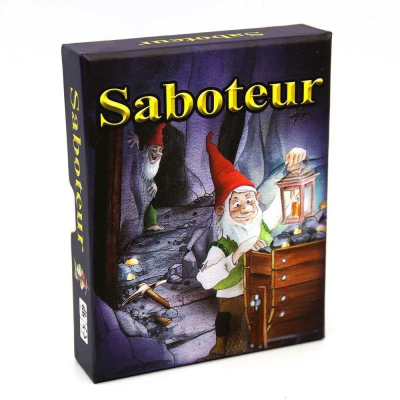 English Saboteur Board Game Cards Table Games Funny Board Card Games for Families Party Dwarf Gold Mine Digging Miner Board Game - Slobuy
