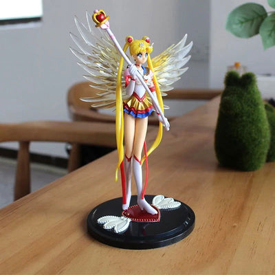 Eternal Sailor Moon Cake Ornaments Tsukino Usagi Action Figure Decoration Collection Doll Anime Model Toys for Birthday Gifts - Slobuy